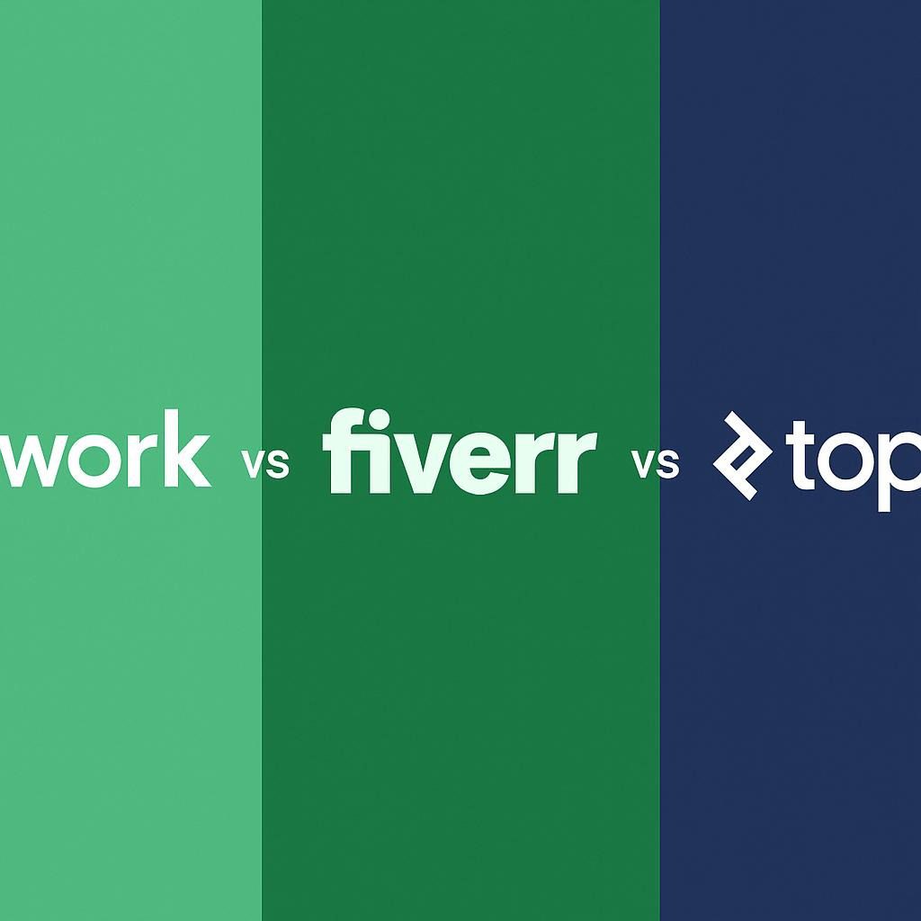Upwork vs. Fiverr vs. Toptal
