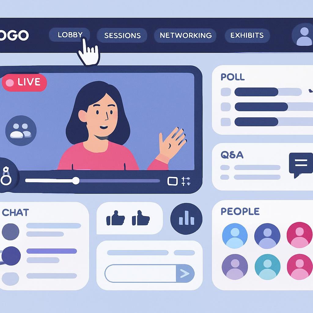 Virtual Event Platform with Interactive Features