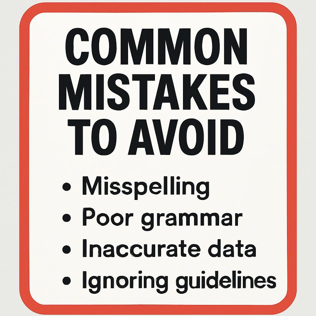 Common Mistakes to Avoid