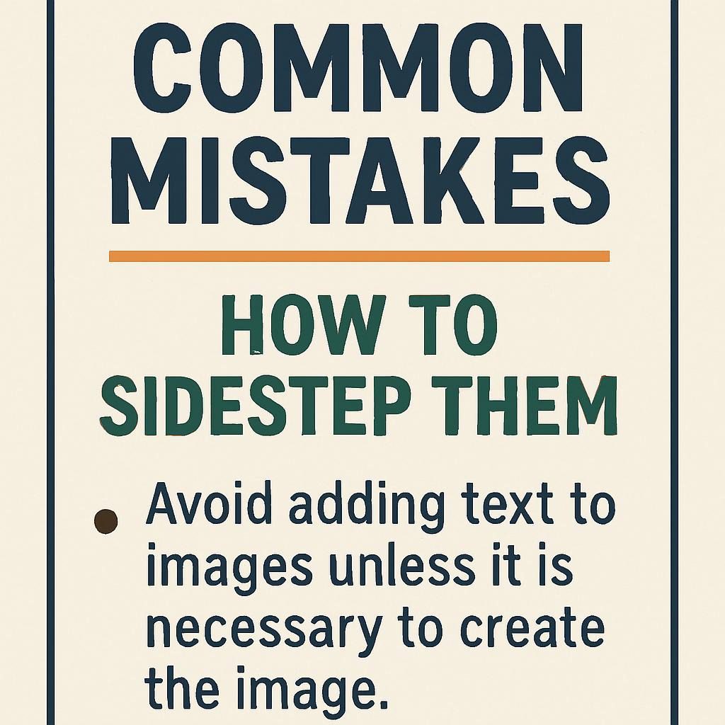 Common Mistakes and How to Sidestep Them